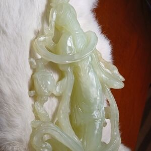Elegant Jade Green Sculpture